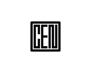 CEN logo design vector template. CEN