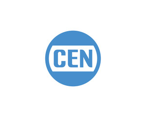 CEN logo design vector template. CEN