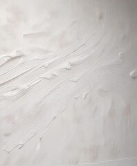 Obraz premium Soft and elegant white paint strokes on canvas, elegant, abstract, creatives, soft, paintbrush