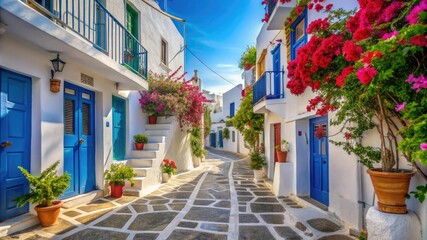 Mykonos Island Greece Streets Traditional Architecture