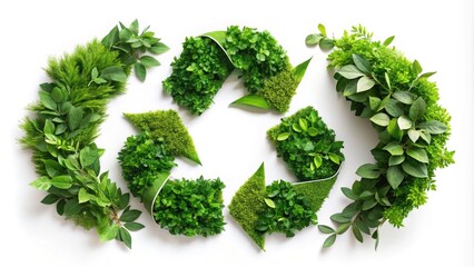 Green leaves, nature's beauty, inspire recycling.  Join us for American Recycle Day. Eco-conscious choices.