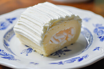 coconut cake , coconut roll or coconut bread