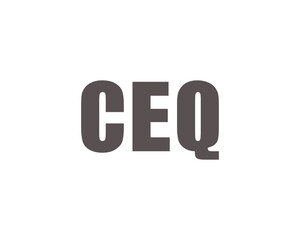 CEQ logo design vector template. CEQ