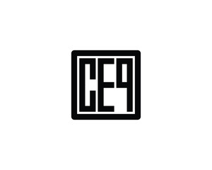 CEQ logo design vector template. CEQ