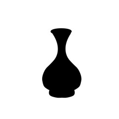 Vase silhouette vector