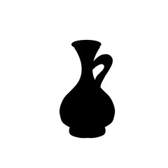 Vase silhouette vector