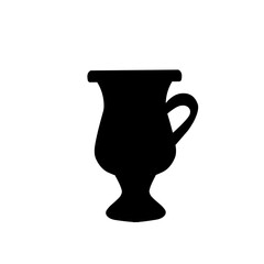 Vase silhouette vector