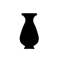 Vase silhouette vector