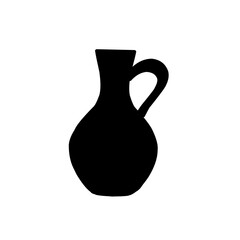 Vase silhouette vector