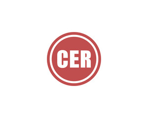 CER logo design vector template. CER