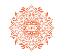 Luxury Mandala vector silhouette