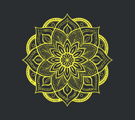 Luxury Mandala vector silhouette