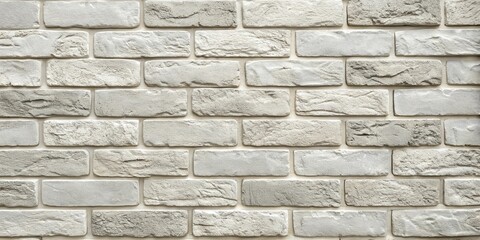 Fototapeta premium A Textured Wall of Pale Gray Bricks, Ideal for Backgrounds and Design Projects