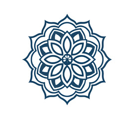 Luxury Mandala vector silhouette 