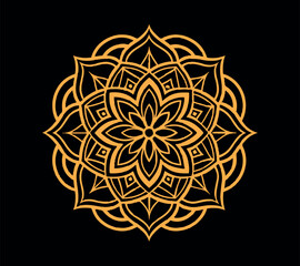 Luxury Mandala vector silhouette