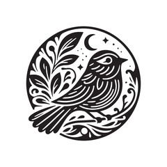 vector illustration of a bird