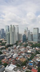 Jakarta, Indonesia – December 13, 2024: A cityscape view of Indonesia capital city Jakarta