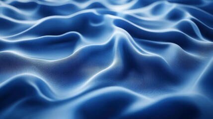Obraz premium Abstract Blue Wavy Fabric Texture