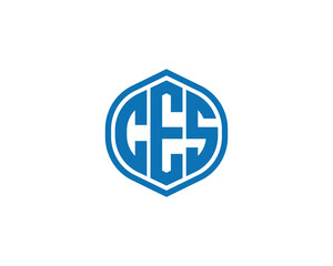 Obraz premium CES logo design vector template. CES