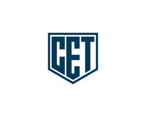 CET Logo design vector template. CET