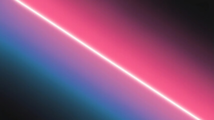 Neon Line on Vibrant Gradient Background