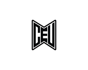 CEU logo design vector template. CEU