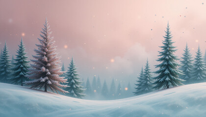 Obraz premium a minimalist Christmas background pastel colors.
