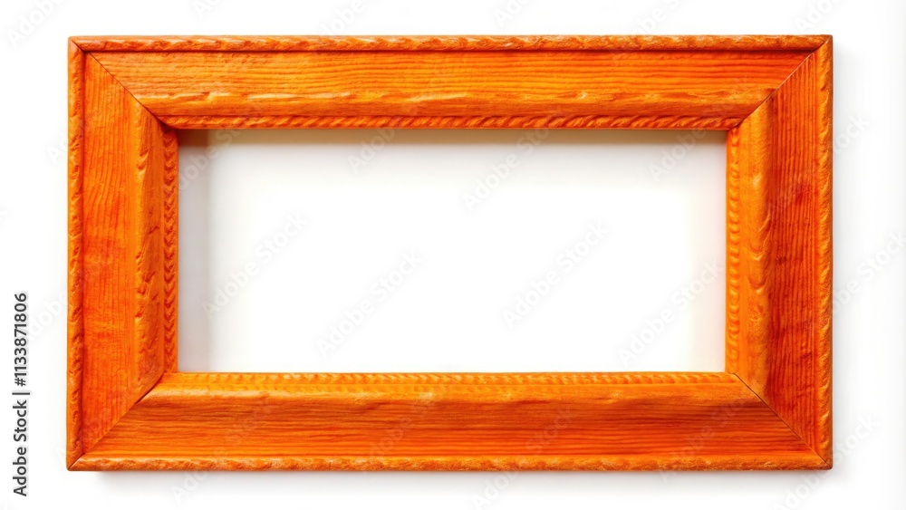 Poster vibrant border explodes from a light backdrop, showcasing a surreal orange frame in abstract fantasy