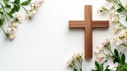 Serene digital illustration ideal for memorial services and remembrance events. 