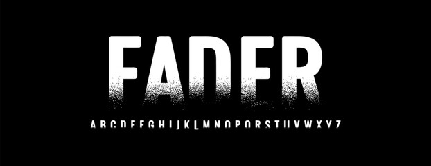 Modern heavy bold pattern font. Uppercase, lowercase, number, and sign. Poster design, typography, vector, illustration. Editable vector.