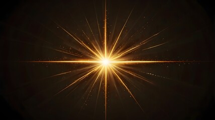 Obraz premium Gold Glow Star Light glowing effect