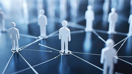 Depicting collaboration and partnership through interconnected human forms.