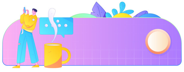 Communicate with consultants flat vector character concept operation hand drawn illustration
