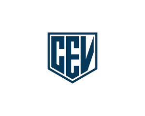 CEV Logo design vector template. CEV