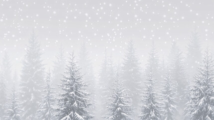 Obraz premium christmas tree in snow