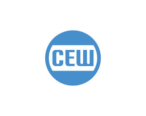 CEW logo design vector template. CEW
