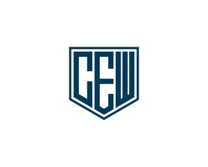 Obraz premium CEW logo design vector template. CEW