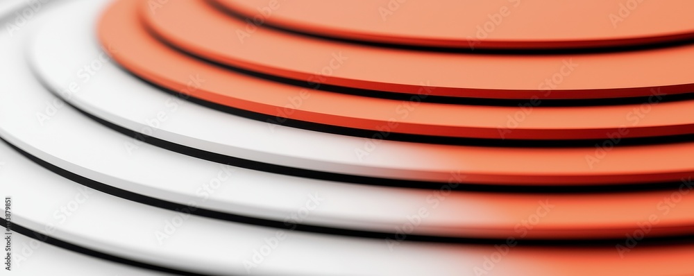 Poster circular design patterns studio setting abstract photography minimalist environment close-up viewpoi
