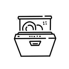 outline icons related to cooking