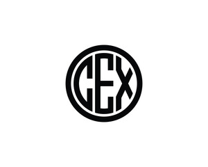CEX logo design vector template. CEX