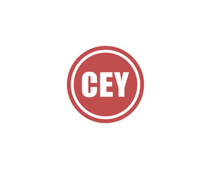 CEY logo design vector template. CEY
