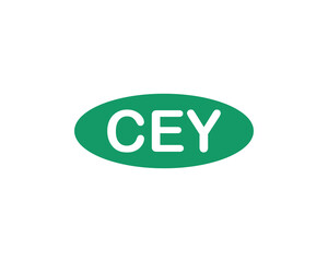 CEY logo design vector template. CEY