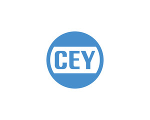 CEY logo design vector template. CEY