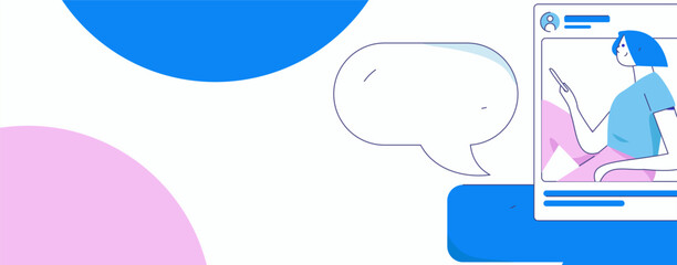 Communicate with consultants flat vector character concept operation hand drawn illustration
