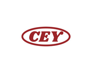 CEY logo design vector template. CEY