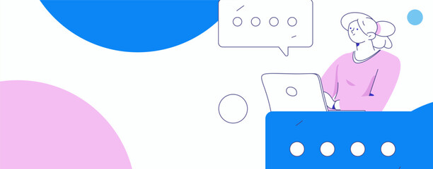 Communicate with consultants flat vector character concept operation hand drawn illustration
