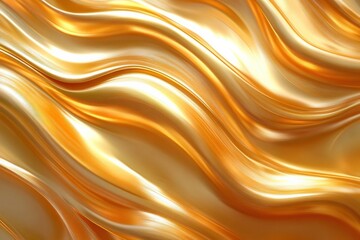 smooth golden waves background for elegant designs