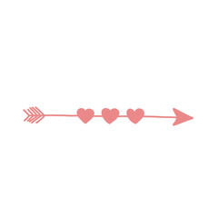 Arrow and heart icon illustration