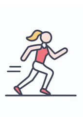 Obraz premium person running