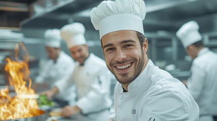 Culinary mastery showcase chefs in action professional kitchen cooking techniques energetic environment close-up view culinary expertise